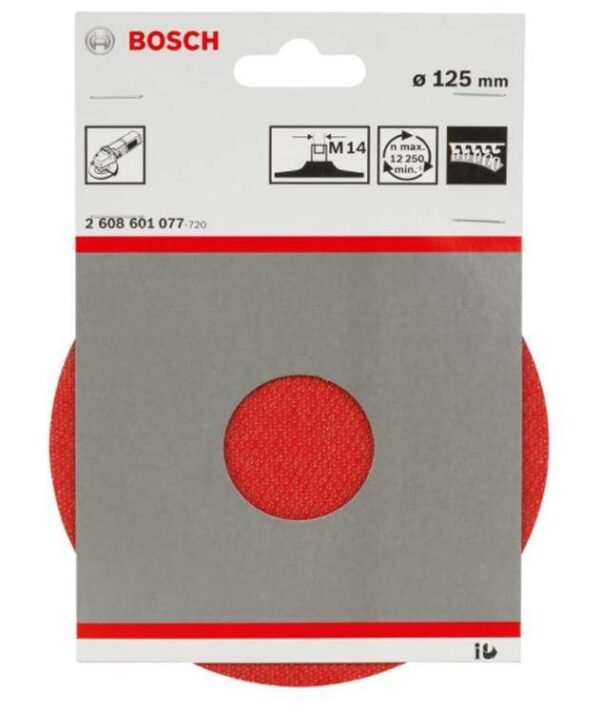 Bosch Acc. Plato Goma c/Velcro – 125mm – M14