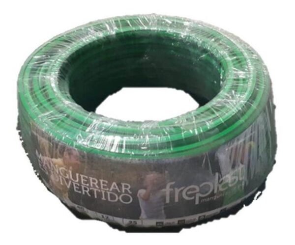 FREPLAST MANGUERA DE RIEGO BICOLOR NEGRO Y VERDE 3/4″ X 50 MTS