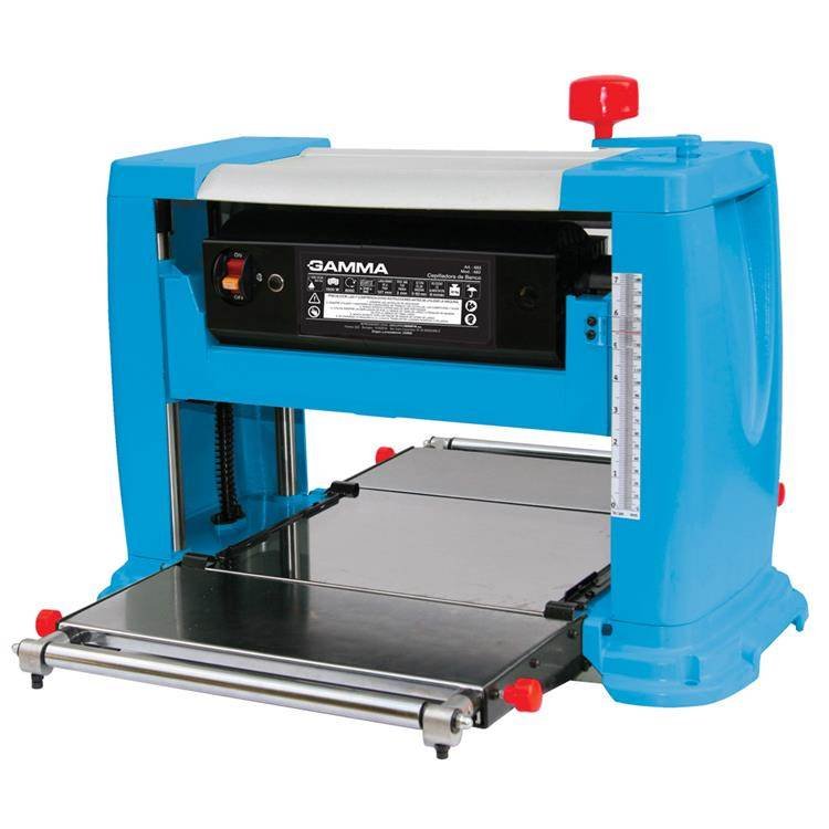 GAMMA Cepilladora 1500 W | Espesor máx. por pasada en 13” 0,8 mm – en 5” 2,8 mm | Altura máx. madera 6” – 152 mm | 33 Kg G683