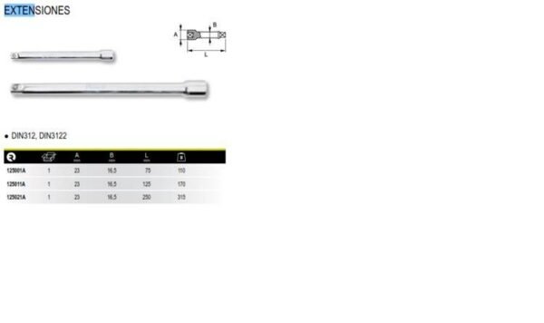 IRIMO -Acc. Enc1/2″ alargue extension 75mm mod. 125001A