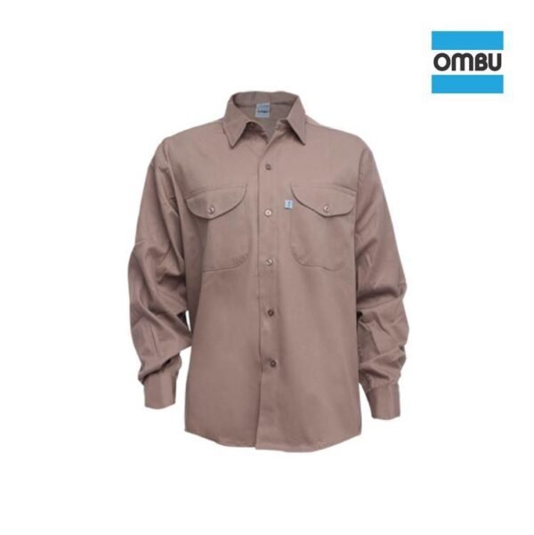 OMBU camisa beige 46 alg 100% 00030811246