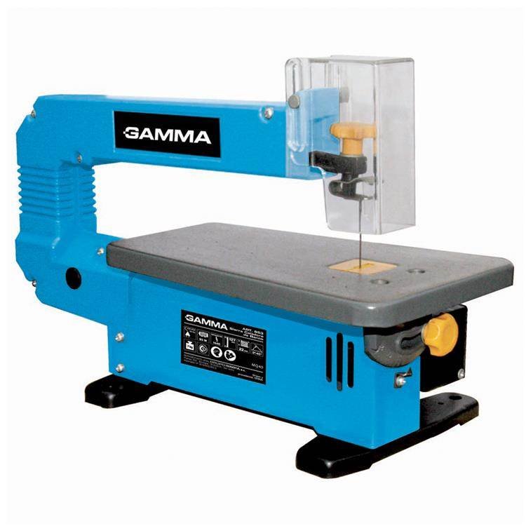 GAMMA Sierra caladora banco 85 W | Ancho de garganta 330 mm | 1440 carreras/min. | Cap. máx. corte 22 mm | 7 Kg G653