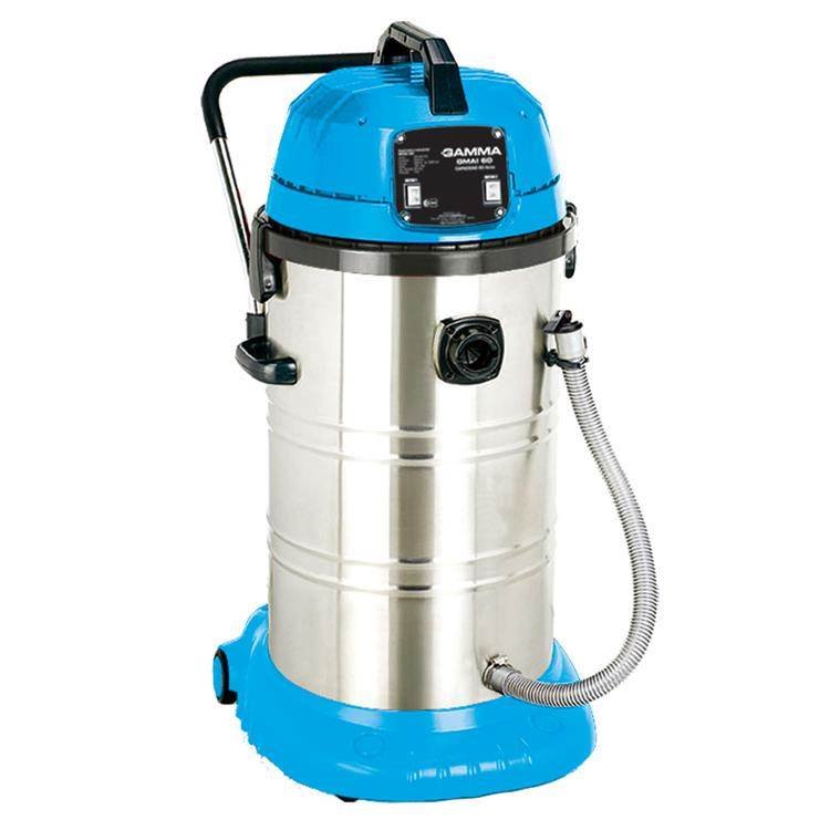 GAMMA Aspiradora electr industrial 60Lts 2000w Prof. 106 L/seg 22 Kg 2 motores GMAI 60