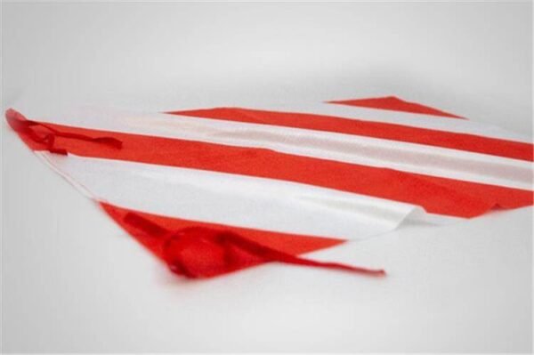 Bandera peligro tela roja/blanca 50 x 70 cm
