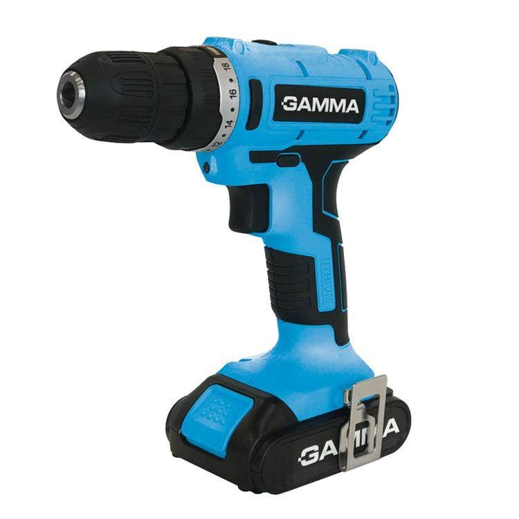 GAMMA Taladro atornillador Litio 10 mm 21V 2 BAT G12103AR