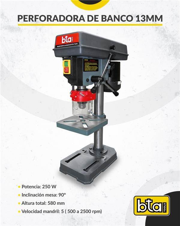 BTA Taladradora banco 13mm 250w 580mm PRO 641202 *