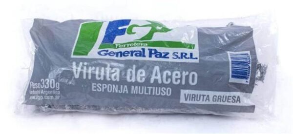 VIRUTA DE ACERO GARDEX -GRUESA x 330grs x UNIDAD