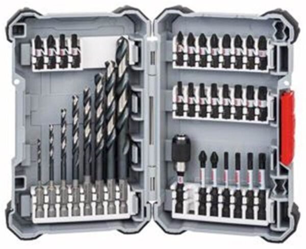 BOSCH Set juego 35 unidades para taladrar y atornillar.