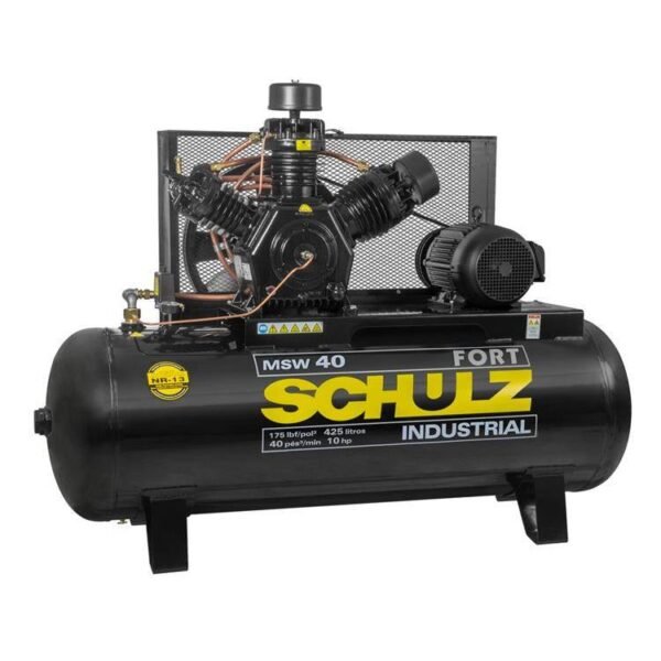 SCHULZ-COMPRESOR W-40FORT/425LTS.10HP TRIF.2ETAPAS