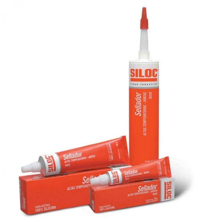SILOC silicona rojo alt. Temperatura 25g
