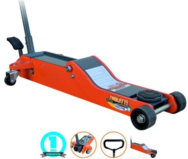 TORLETTI -Crique hidraulico carro  3 TON BAJO PERFIL