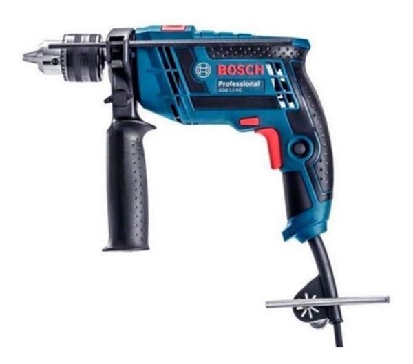 Bosch Taladro elect. 13mm 750W 0-3700rpm EN CAJA – percutor Vel. Var/Rev GSB 13 RE