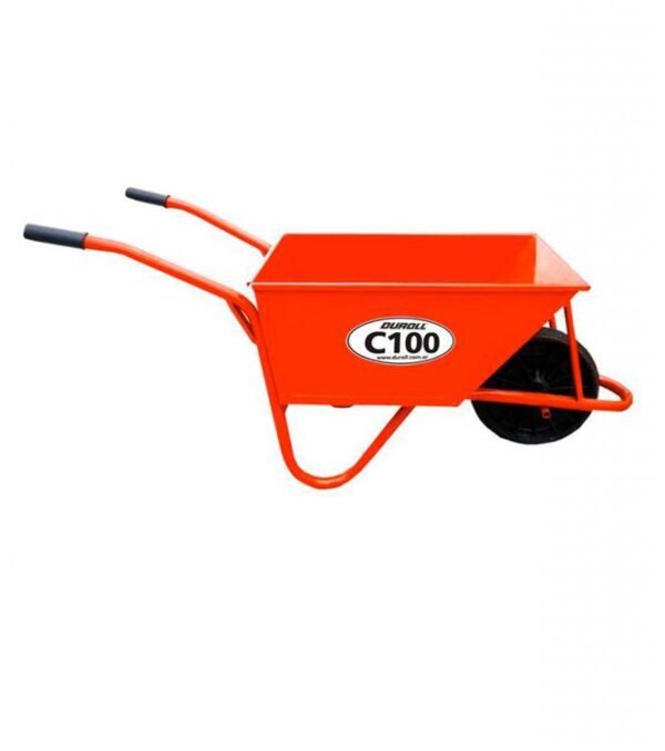 DUROLL Carretilla chapa 100 lts rueda maciza