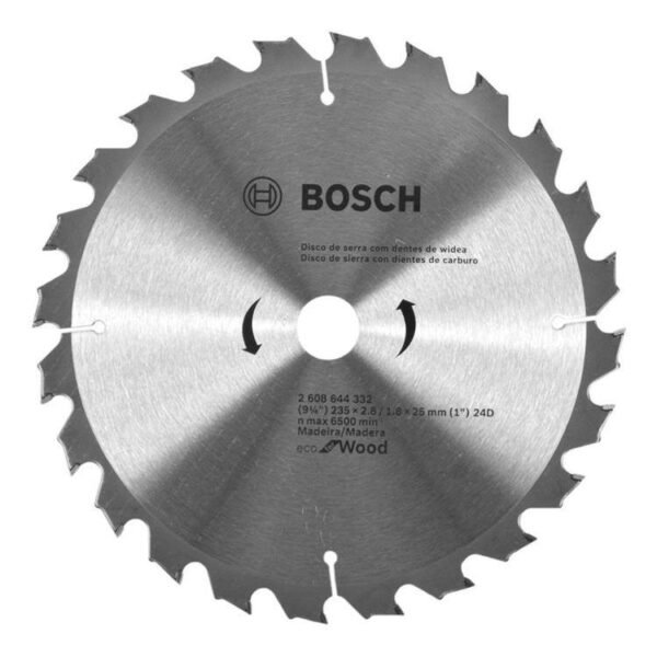 BOSCH Disco sierra circular 235mm 9-1/4″ 24 D Eco F/wood