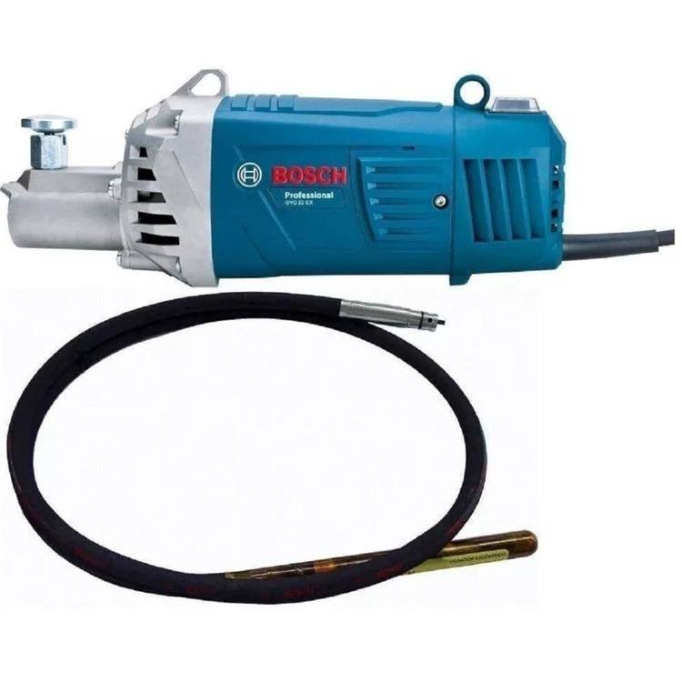 Bosch Vibrador de Hormigón 2.200 W – 3,8 kg. – Fusible de Seguridad por Sobrecarga GVC 22 EX