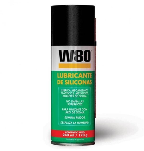 W80 lubricante aerosol SILICONADO 252 ML