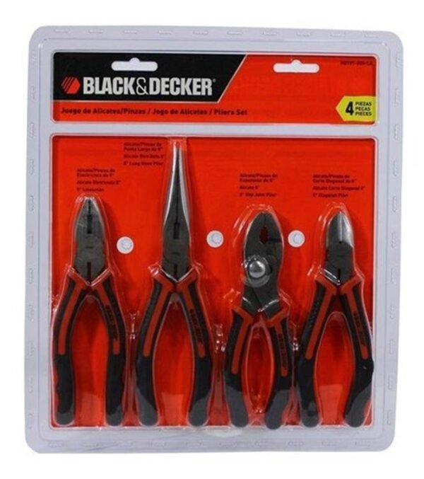 BlackDecker -Juego herramientas HDT51-905LA x 4 pinz.