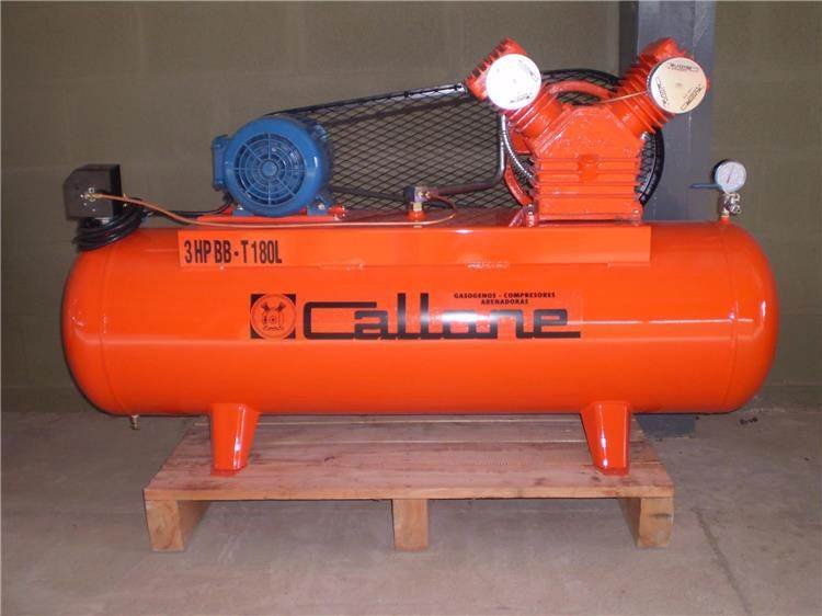 CALLONE – Compresor 3 HP BB Trifasico 180lts120LBS 400lts/min