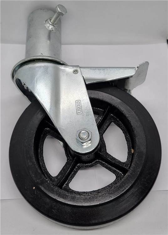 OXEN rueda p/andamio c/freno 200 mm fundicion