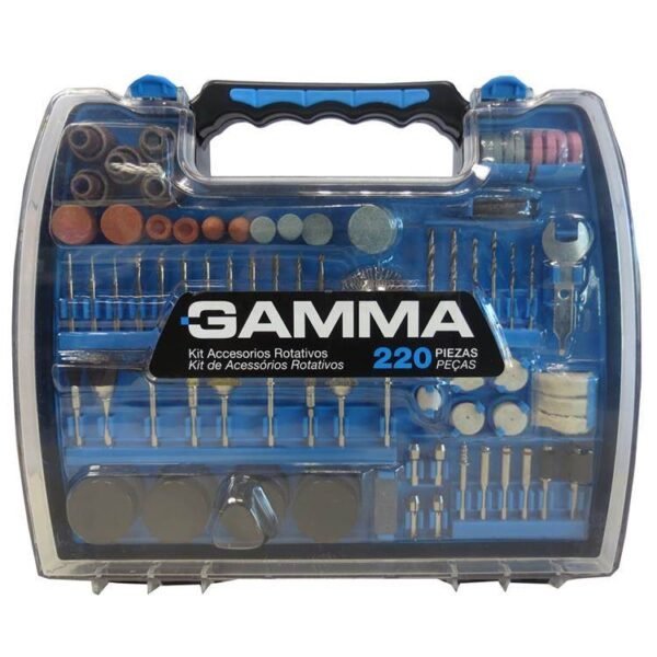 GAMMA Set kit accesorios rotativos 220 pzas Mod. G19509AC