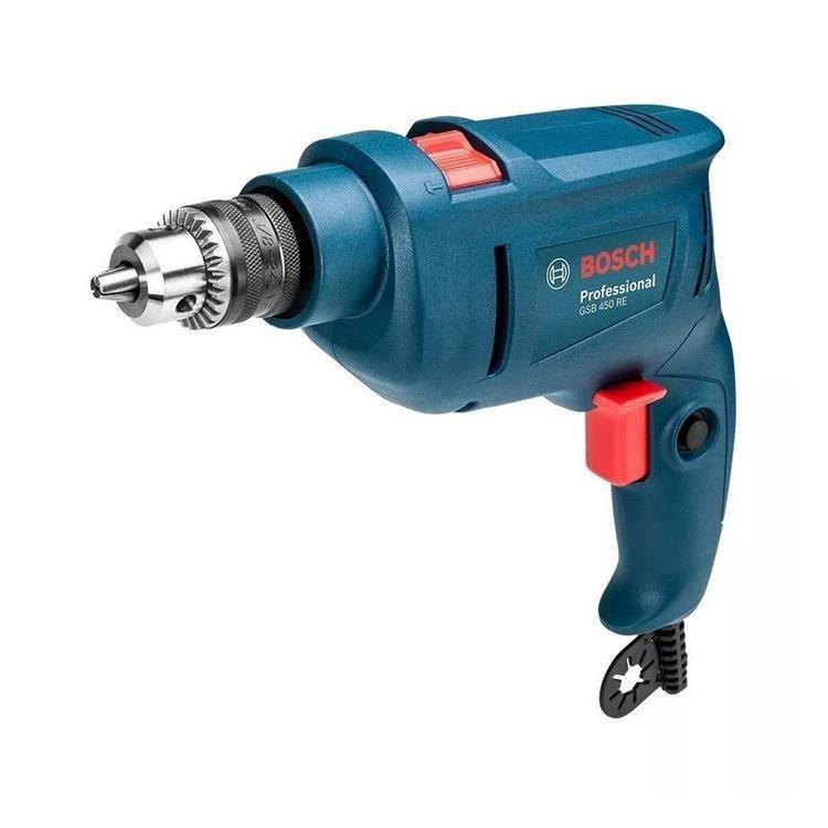 Bosch Taladro elect. 10mm 450W 0-3.100rpm – percutor Vel. Var/Rev GSB 450 RE