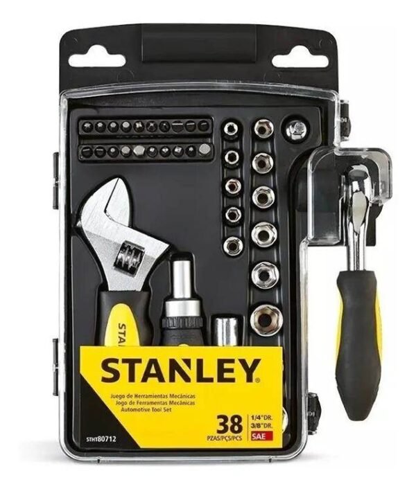 STANLEY -Caja juego bocallave enc.1/4″ c/ajut. STHT80712