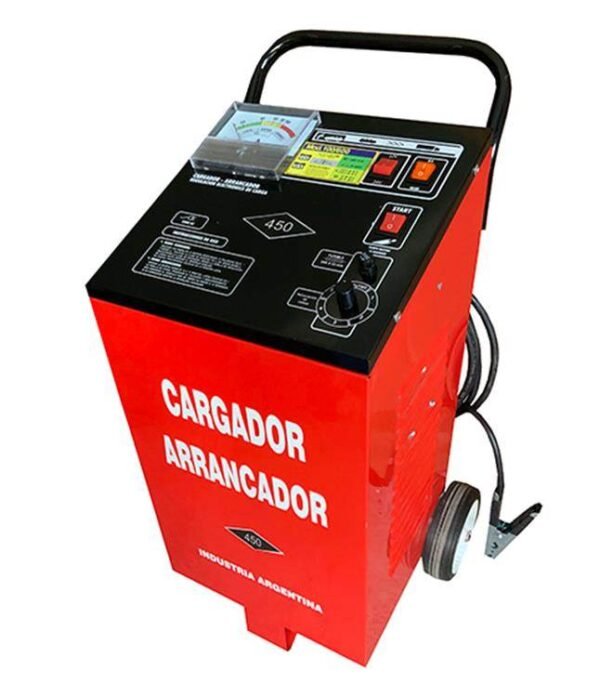 VEROLL cargador arrancador bateria 100/450Amp 12-24V Reg. c/pulsador de Arranque
