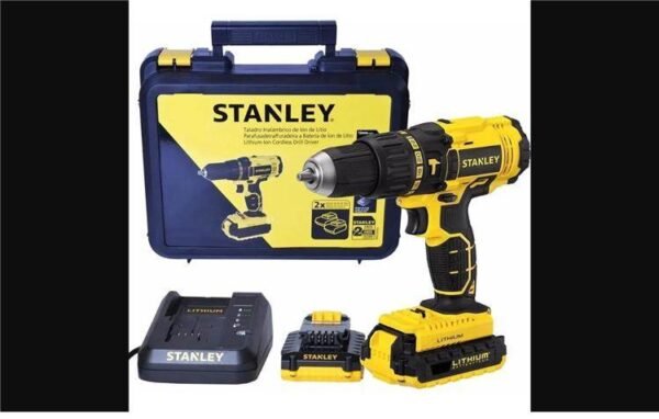 STANLEY -Taladro atornillador SCH201C2K 20V-13mm-Perc-Litio