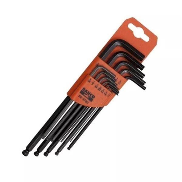 BAHCO Juego llave allen hexag. Mod. BE9780 Pulg. 1/16 – 3/8
