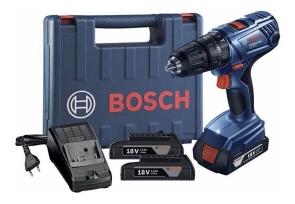 Bosch Taladro atornillador 18V – 54/21 Nm – 2 Bat 2Ah – 13mm GSR 180-LI