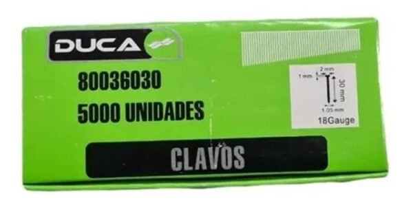 DUCA CLAVO p/neumatica 2,0  X 25MM.(5000PZ)