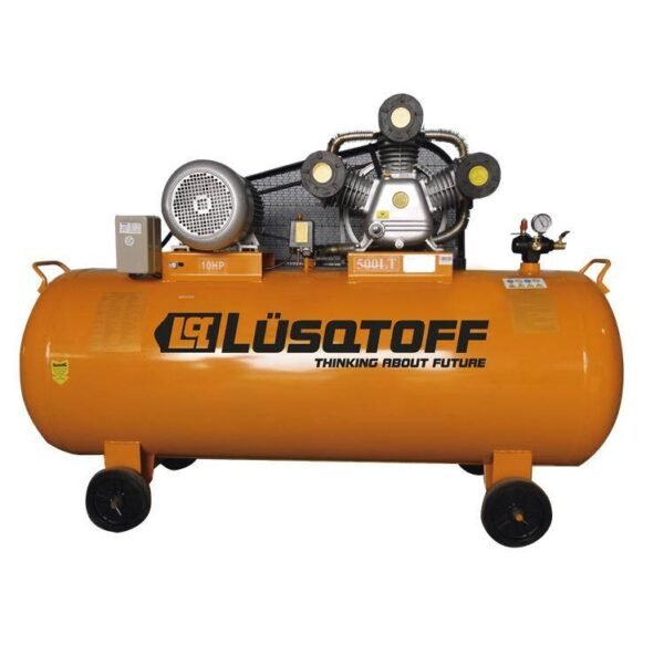 LUSQTOFF compresor de aire 10hp 500lts alta-baja 4 cil. Trifasico  LC-105004