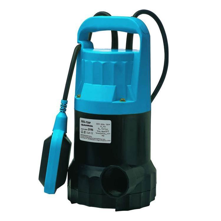 GAMMA Sumergible desagote XKS – 750 P Plástico Aguas claras | 1 HP | Qmáx. 14000 L/hora 3195
