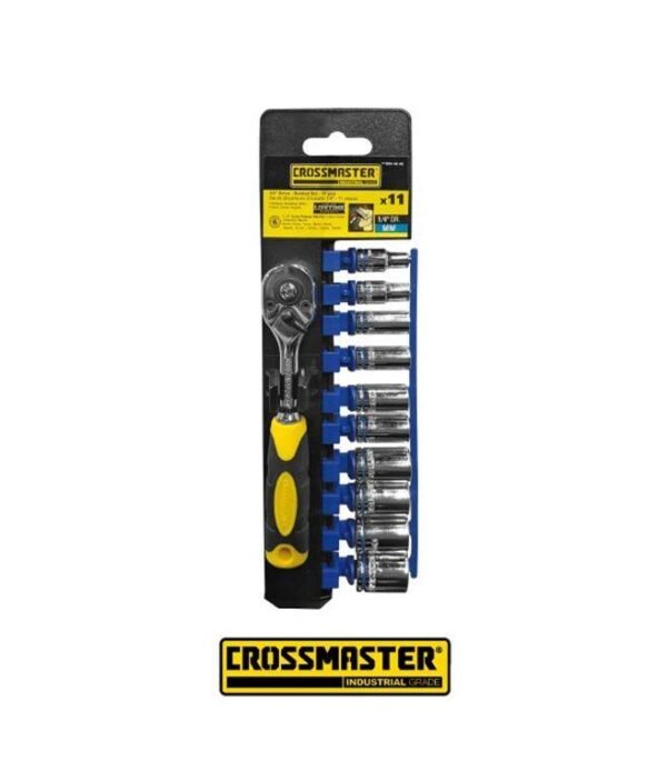 CROSSMASTER juego bocallave enc 1/4″ 11pzas 9944646