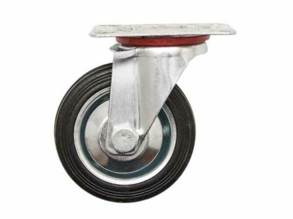 GARDEX rueda industrial chapa y goma giratoria 75MM  05134