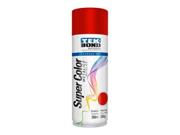TEKBOND Pintura aerosol 350 / 250g -METALICO ROJO
