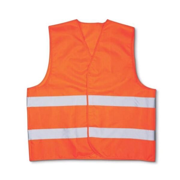 SAFE chaleco fluo c/2 cintas reflect. poliester amarillo fluo