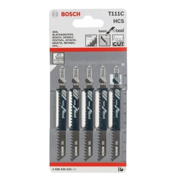 BOSCH Hoja de Calar – T111C – Madera – x 5u