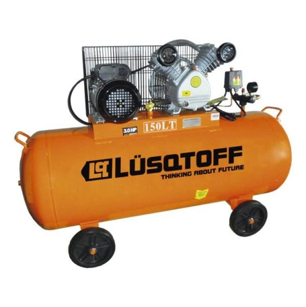LUSQTOFF compresor de aire  3hp 150lts c/correa bicil. Trifasico  LC-30150T