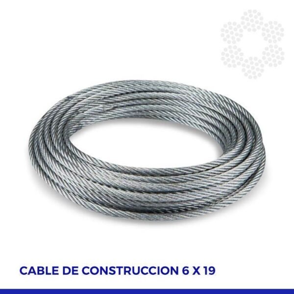 PROAR cable acero galv. Q (6X19+1) 12.7 MM 1/2″
