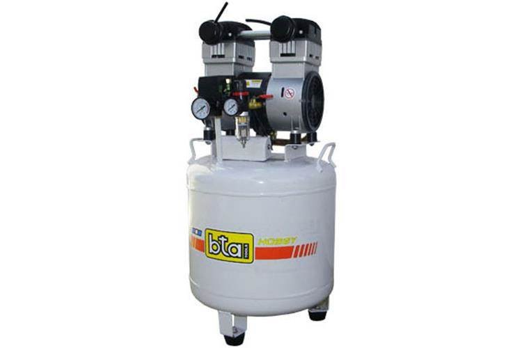 BTA Compresor 1.5hp 50Lts odont./ medicinal s/aceite silenciado *