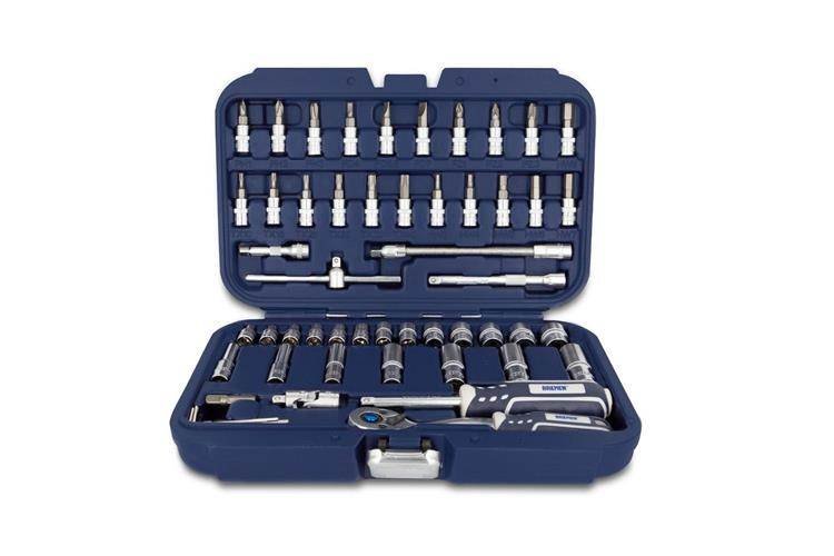 BREMEN jgo bocallave de 1/4 x 53 pcz (cortos+largos+puntas+acces)