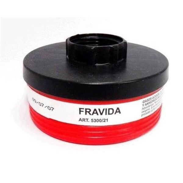 FRAVIDA -Filtro a rosca p/vapores organicos y gases acidos Mod. 5300/22