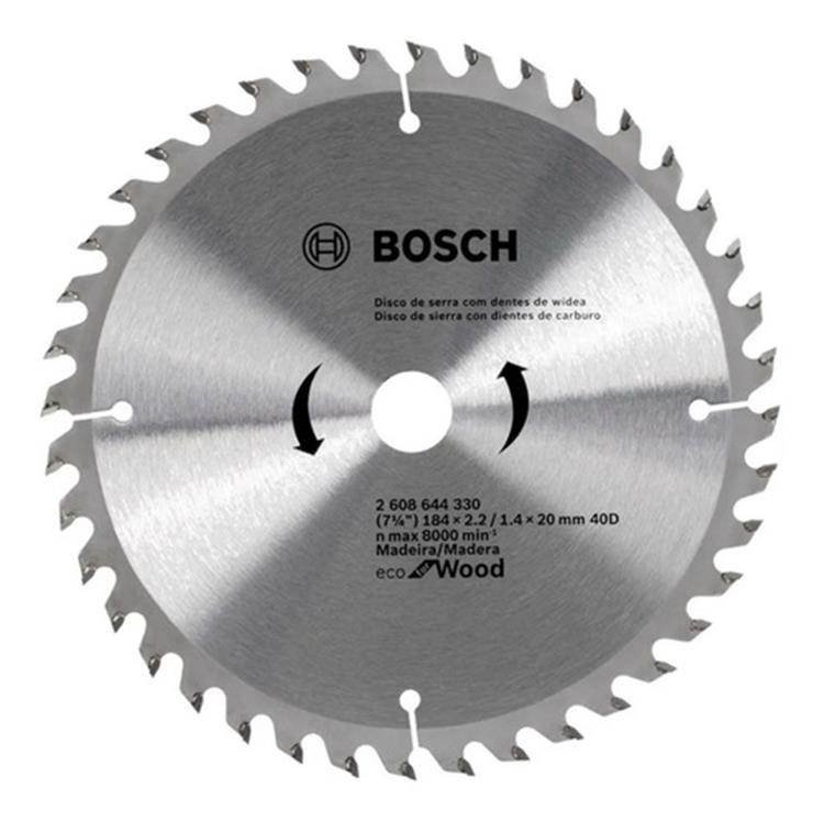 BOSCH Disco sierra circular 184mm 7-1/4″ 24 D Eco F/wood