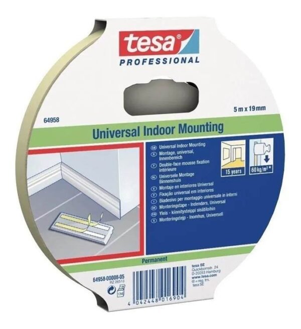 TESA Cinta doble faz interior 5mts x 19mm Mod.  64958-00008
