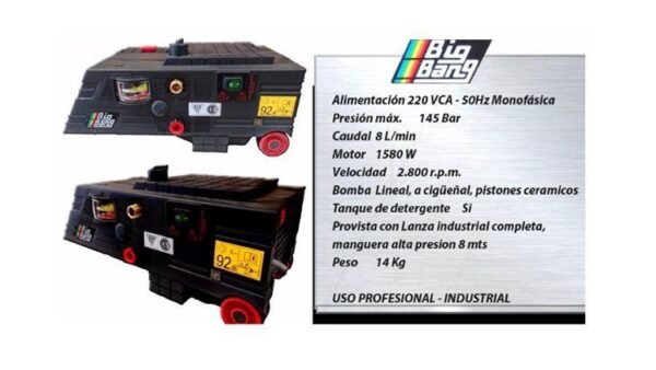 BTA Hidrolavadora electr mod. BIG BANG -X220 SEMIPROF 841012