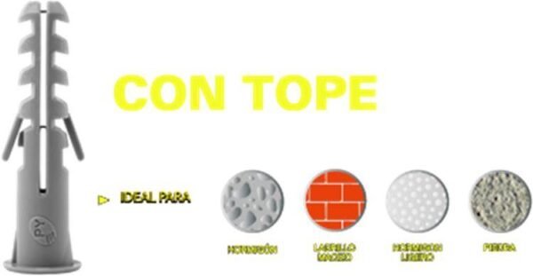 PY Taco nylon c/tope S   8 c/u
