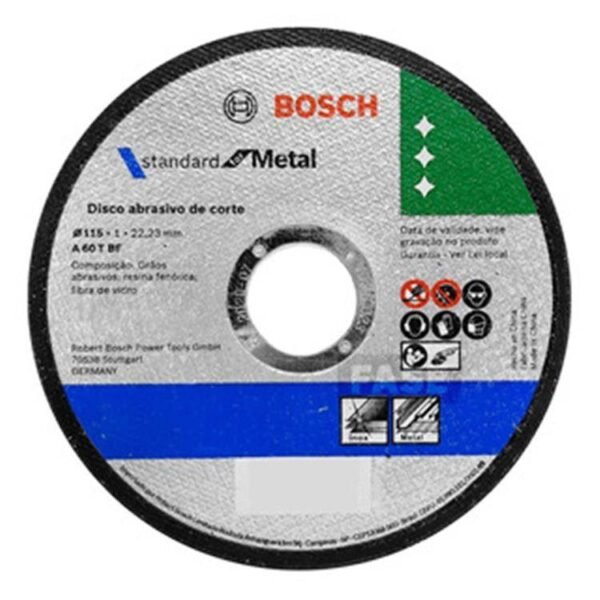BOSCH Disco corte std 115 x 1.6 mm p/metal