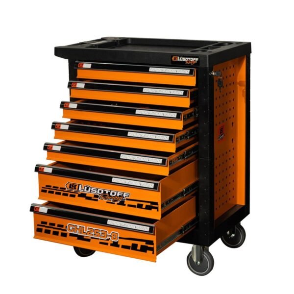 LUSQTOFF Carro gabinete metal 7 cajones 253 pzas GHL253-8