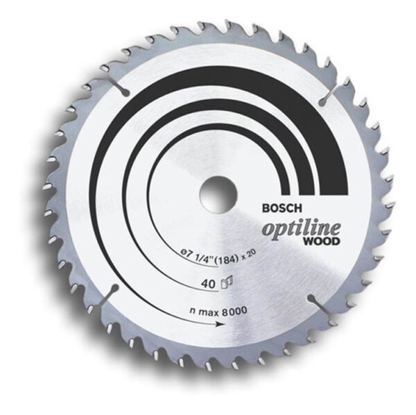 BOSCH Disco sierra circular 184mm 7-1/4″ 40 Dientes ATB